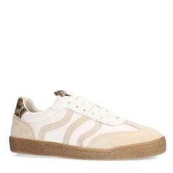 No Stress Witte leren sneakers^DAMES Sneakers