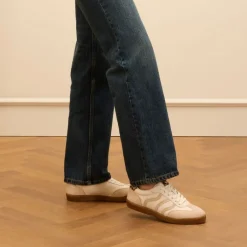 No Stress Witte leren sneakers^DAMES Sneakers