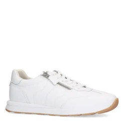 No Stress Witte leren sneakers met rits^DAMES Sneakers