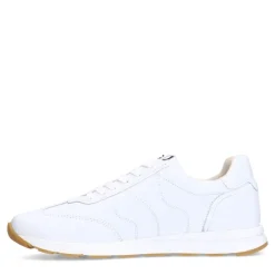 No Stress Witte leren sneakers met rits^DAMES Sneakers