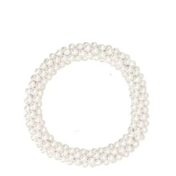 Manfield Witte parel kralenarmband^ Sieraden