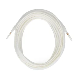 Manfield Witte schoenveters gevlochten (120 cm)^ Overig