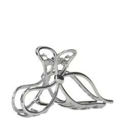 Manfield Zilveren strik haarklem^ Haaraccessoires
