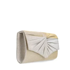 Manfield Zilverkleurige glitter clutch^ Clutches