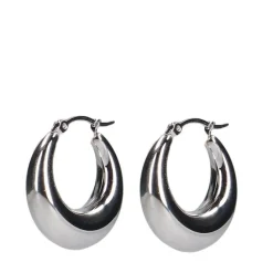 Manfield Zilverkleurige kleine ronde oorbellen^ Sieraden