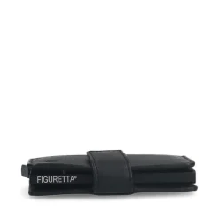 Manfield Zwart leren pasjeshouder^ Portemonnees