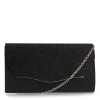 Manfield Zwarte glitter clutch^ Clutches