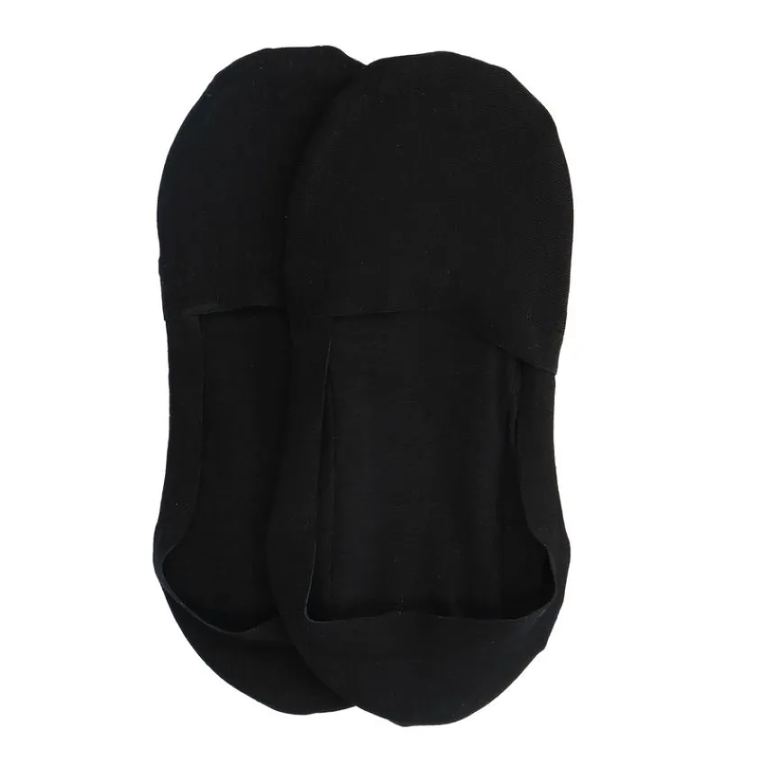 Manfield Zwarte invisible sneaker sokken (2 paar)^ Sokken