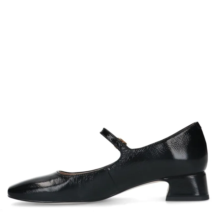 Manfield Zwarte lakleren Mary Jane pumps^DAMES Pumps