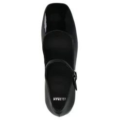 Manfield Zwarte lakleren Mary Jane pumps^DAMES Pumps