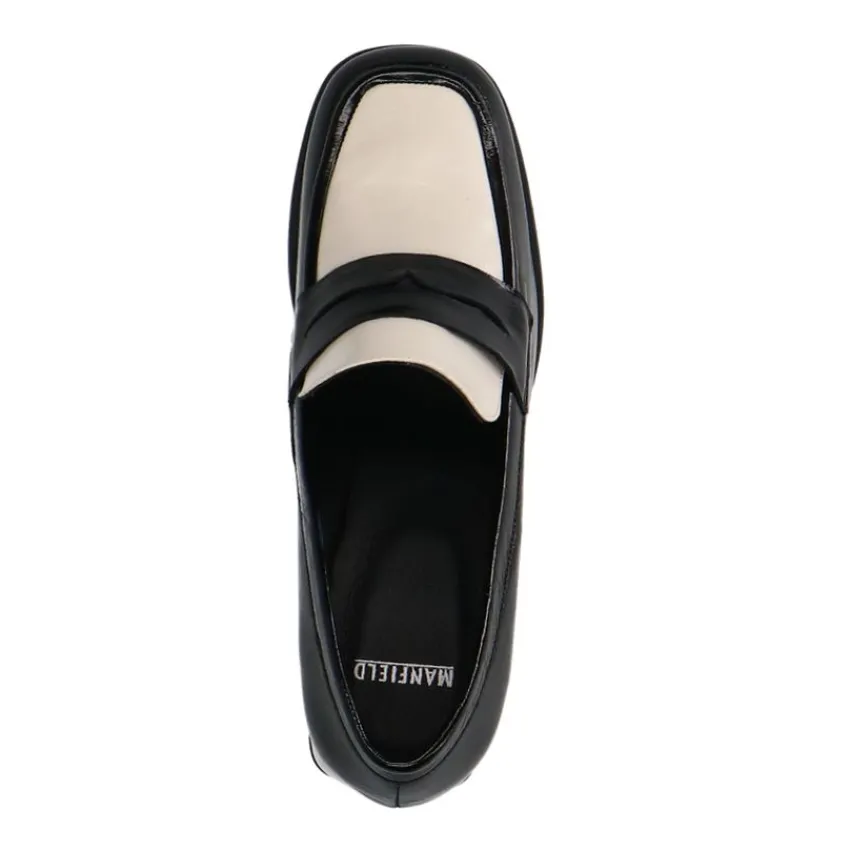 Manfield Zwarte lakleren pumps^DAMES Pumps