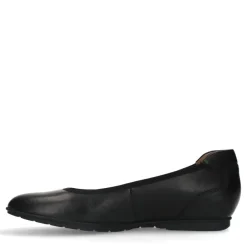 No Stress Zwarte leren ballerina's^DAMES Loafers