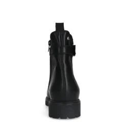 No Stress Zwarte leren chelsea boots met gesp^DAMES Enkellaarsjes