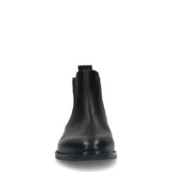 Manfield Zwarte leren chelsea boots^Heren Boots