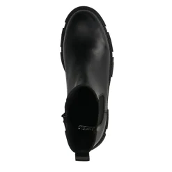 Manfield Zwarte leren chelsea boots^DAMES Enkellaarsjes