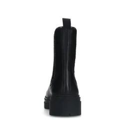 Manfield Zwarte leren chelsea boots^DAMES Enkellaarsjes