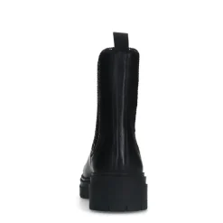 Manfield Zwarte leren chelsea boots^DAMES Enkellaarsjes