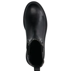 Manfield Zwarte leren chelsea boots^DAMES Enkellaarsjes