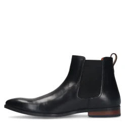 Van Lier Zwarte leren chelsea boots^Heren Boots