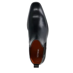 Van Lier Zwarte leren chelsea boots^Heren Boots