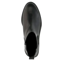 Manfield Zwarte leren chelsea boots^DAMES Enkellaarsjes