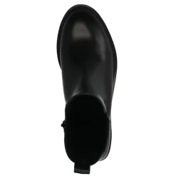 Manfield Zwarte leren chelsea boots^DAMES Enkellaarsjes