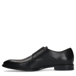 Van Lier Zwarte leren gespschoenen^Heren Gespschoenen