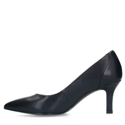 No Stress Zwarte leren klassieke pumps^DAMES Pumps