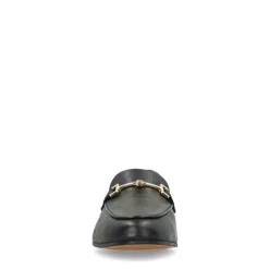 Manfield Zwarte leren loafers^DAMES Loafers