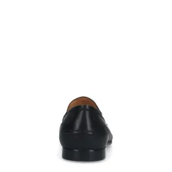 Manfield Zwarte leren loafers^Heren Loafers