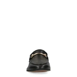Manfield Zwarte leren loafers^DAMES Loafers