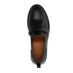 Manfield Zwarte leren loafers^DAMES Loafers