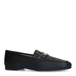 Manfield Zwarte leren loafers^DAMES Loafers