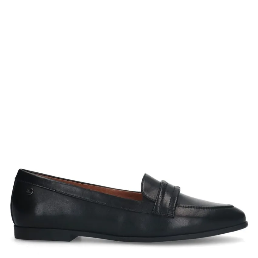 No Stress Zwarte leren loafers^DAMES Loafers
