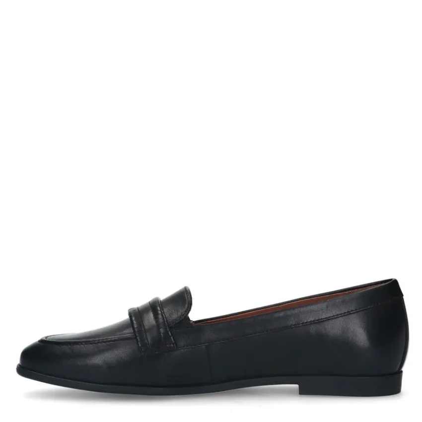 No Stress Zwarte leren loafers^DAMES Loafers