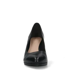 Manfield Zwarte leren pumps^DAMES Pumps