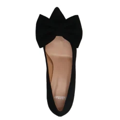 Manfield Zwarte leren pumps^DAMES Pumps