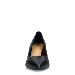 Manfield Zwarte leren pumps^DAMES Pumps