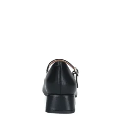 Manfield Zwarte leren pumps^DAMES Pumps