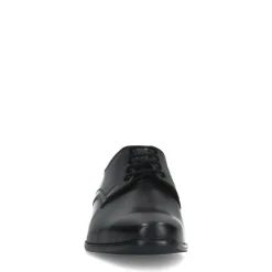 Van Lier Zwarte leren veterschoenen^Heren Veterschoenen