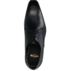 Heritage Zwarte leren veterschoenen^Heren Veterschoenen