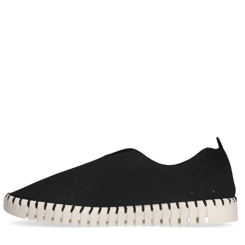 Manfield Zwarte loafers^DAMES Loafers