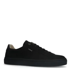 Van Lier Zwarte nubuck sneakers^Heren Sneakers