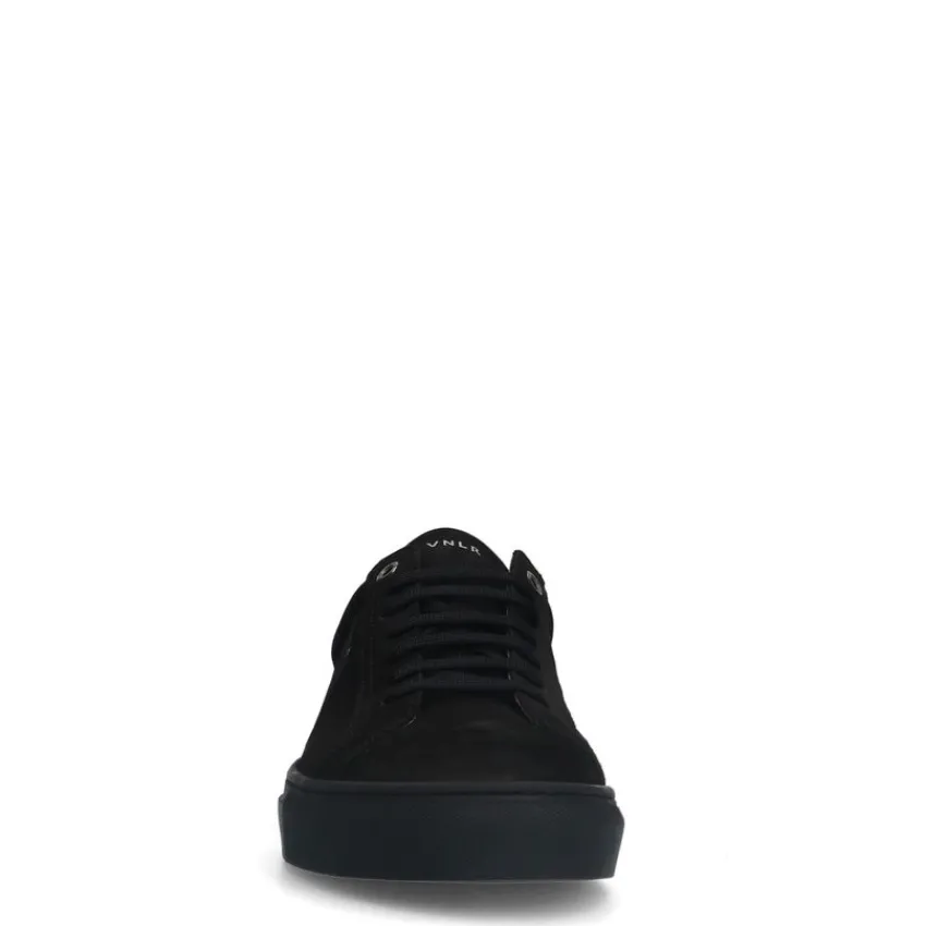Van Lier Zwarte nubuck sneakers^Heren Sneakers