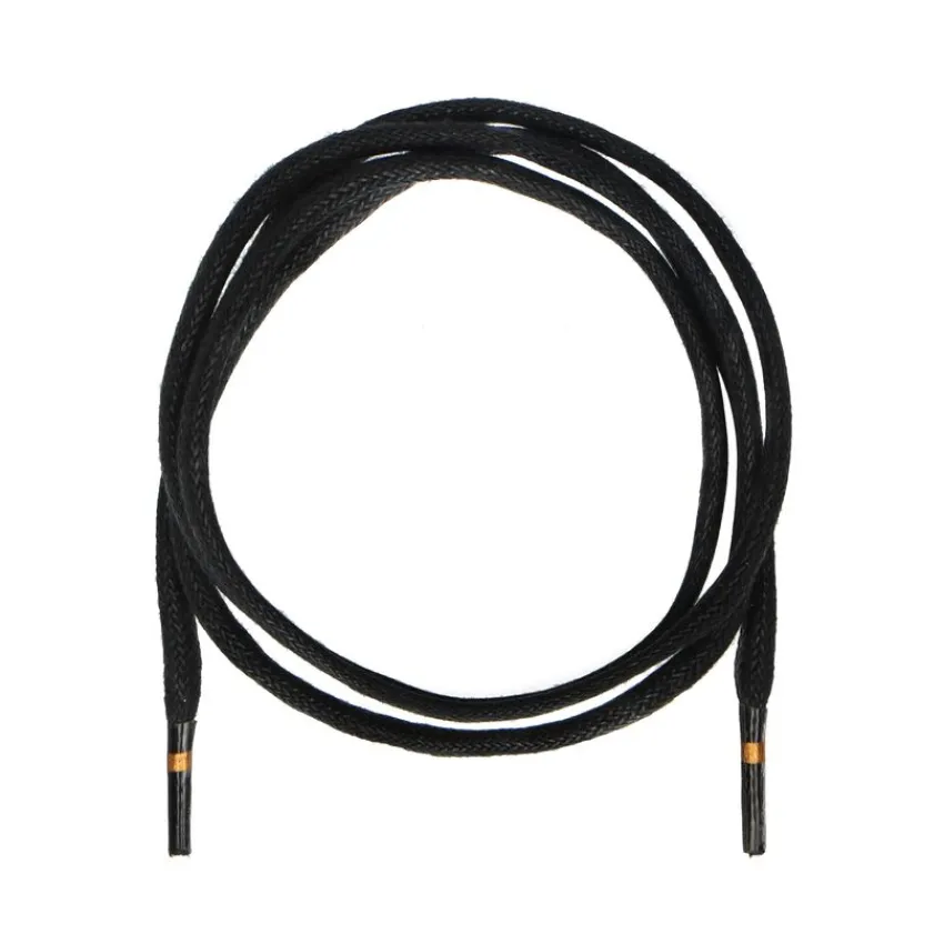 Manfield Zwarte schoenveters waxed (75 cm)^ Overig