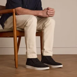 Manfield Zwarte suède boots^Heren Boots