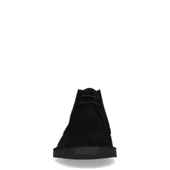 Manfield Zwarte suède desert boots^Heren Boots
