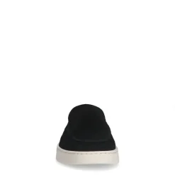 Manfield Zwarte suède loafers^Heren Loafers