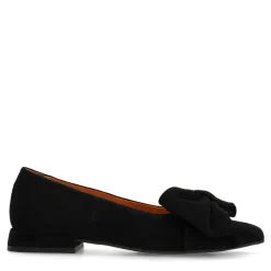 Manfield Zwarte suède loafers^DAMES Loafers