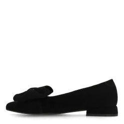 Manfield Zwarte suède loafers^DAMES Loafers